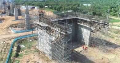 Obras da ponte da Bioceãnica seguem em rimo acelerado — Foto: MOPC/Divulgação