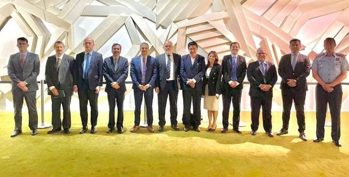 Delegações do Paraguai e do Brasil acompanham o andamento da ponte Bioceânica
